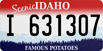 ID license plate I631307