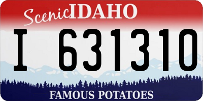 ID license plate I631310