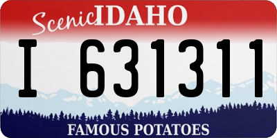 ID license plate I631311