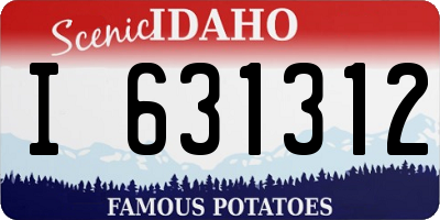 ID license plate I631312
