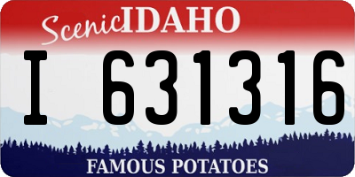 ID license plate I631316