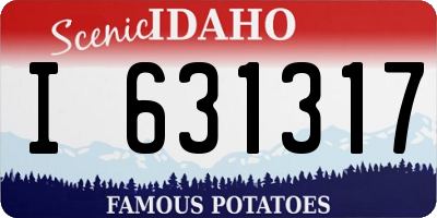 ID license plate I631317