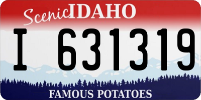 ID license plate I631319