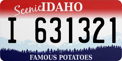 ID license plate I631321