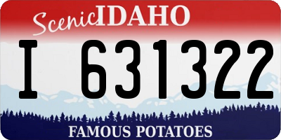 ID license plate I631322