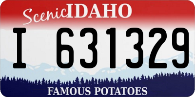 ID license plate I631329
