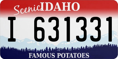 ID license plate I631331
