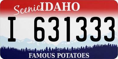 ID license plate I631333