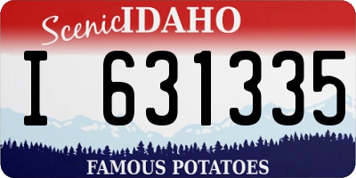ID license plate I631335