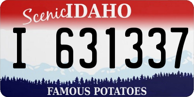 ID license plate I631337