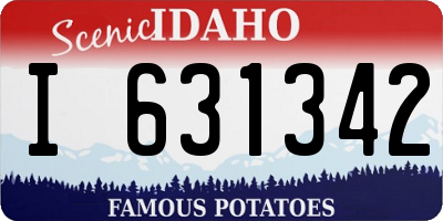 ID license plate I631342