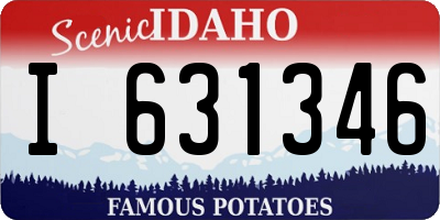 ID license plate I631346