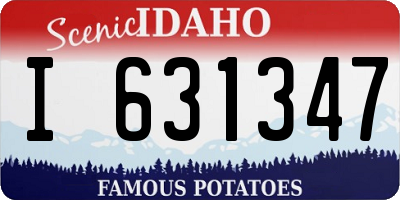 ID license plate I631347