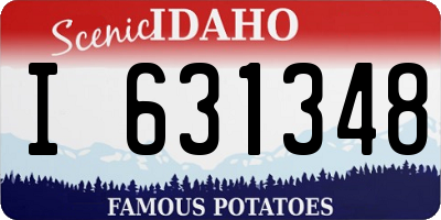 ID license plate I631348