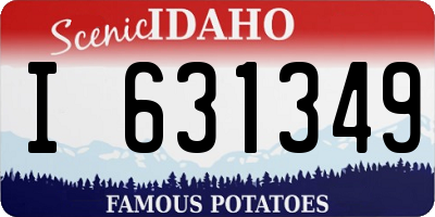 ID license plate I631349