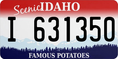 ID license plate I631350
