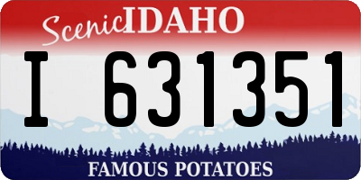 ID license plate I631351