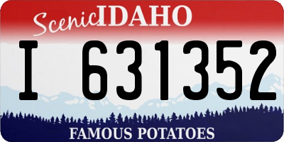 ID license plate I631352