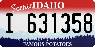 ID license plate I631358