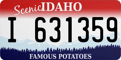 ID license plate I631359