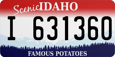 ID license plate I631360
