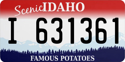 ID license plate I631361