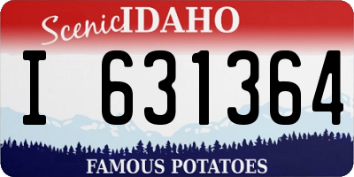 ID license plate I631364