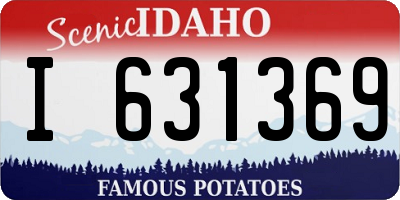 ID license plate I631369
