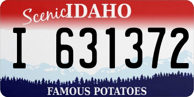 ID license plate I631372