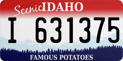 ID license plate I631375