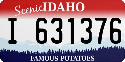 ID license plate I631376