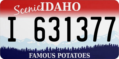 ID license plate I631377