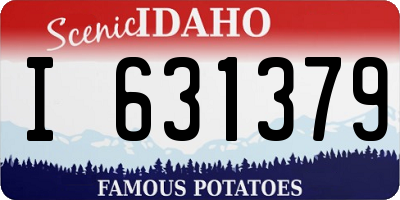 ID license plate I631379