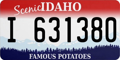 ID license plate I631380