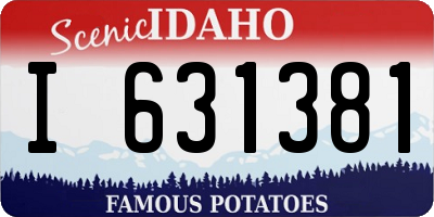 ID license plate I631381