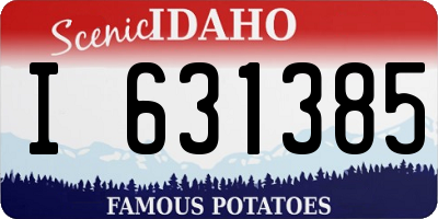 ID license plate I631385