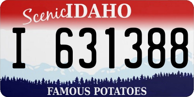 ID license plate I631388