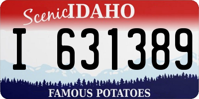 ID license plate I631389
