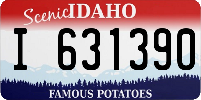 ID license plate I631390
