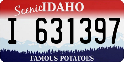 ID license plate I631397