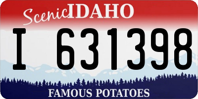 ID license plate I631398