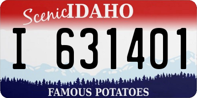 ID license plate I631401