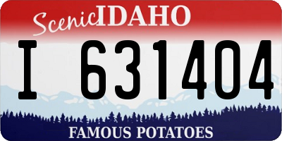 ID license plate I631404