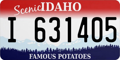 ID license plate I631405