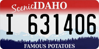 ID license plate I631406