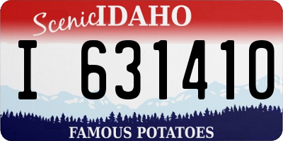 ID license plate I631410