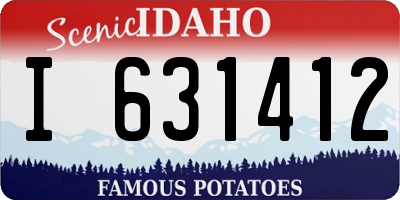 ID license plate I631412