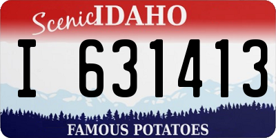 ID license plate I631413