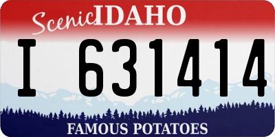 ID license plate I631414