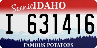 ID license plate I631416